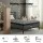 Giselle Bedding Single Mattress 25cm Pocket Spring Latex Euro Top Medium Firm Black with Reinforced Edge Support