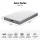 Giselle Bedding AERO 23cm Single Pocket Spring Mattress with Reversible Dual Firmness Medium Firm to Firm