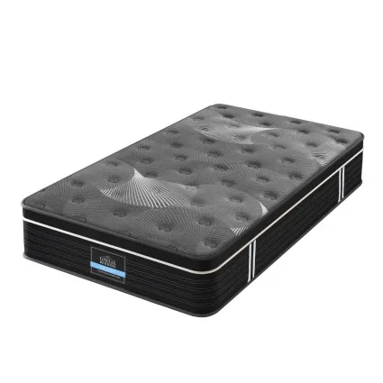 Giselle Bedding 35cm Euro Top Mattress Single - Graphene Memory Foam, Medium Firm Support, Pocket Spring System