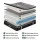 Giselle Bedding 35cm Euro Top Mattress Single - Graphene Memory Foam, Medium Firm Support, Pocket Spring System