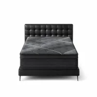 Giselle Bedding Midnight Series Single Mattress 35cm Bamboo Charcoal Foam, Medium Firm Euro Top, Pocket Spring System