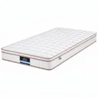 Giselle Bedding Single Mattress 20cm Firm Pocket Spring White Reinforced Edge Support