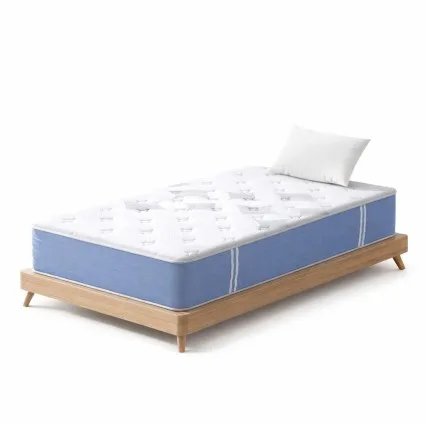 Giselle Bedding 25cm Single Mattress - Snow Series, Bamboo Euro Top, Medium Firm, Pocket Spring, Edge Support