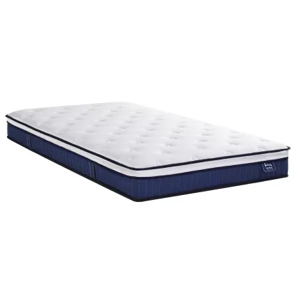 Levitex Single Mattress 23cm Pocket Spring Cooling Gel Foam Medium-Firm White Full-Body Support