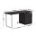Artiss Computer Desk with Drawers, Honeycomb Board, 140cm Black, Sturdy Workspace with Anti-Rust Features