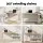 Artiss 140cm Office Desk and Chair Set with Rotatable Bookshelf and Beige Criss Cross Chair for Home Office