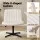 Artiss 140cm Office Desk and Chair Set with Rotatable Bookshelf and Beige Criss Cross Chair for Home Office