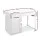 Artiss Computer Desk with Drawer Cabinet, White, 105x50x75cm - Sleek, Durable, Space-Saving Study Furniture