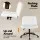 Office Desk and Chair Set 150cm with Six Storage Shelves and Cross-Legged PU Leather Chair White Artiss