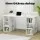 Artiss 150CM White Computer Desk with 6-Shelf Bookshelf - Modern, Spacious, and Functional for Home & Office