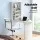 Artiss Foldable Computer Desk and PU Leather Office Chair Set, Wall Mounted, White, Adjustable Height, Space Saving