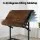 Artiss Rustic Brown Drafting Table - Adjustable MDF Art Desk with Removable Tray, 100x60cm - Multi-Functional & Portable
