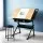 Artiss Natural & Black Drawing Desk Set - Adjustable Tilt Drafting Table with Stool, MDF Top, Steel Frame, Storage