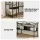 Artiss L-Shaped Computer Desk Black 128x108cm Home Office Table with Shelves, 15mm MDF, Ergonomic Riser, Storage