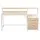Artiss Computer Desk 160cm Oak MDF Study Table with Drawers, Open Shelf, Monitor Riser, Printer Space, Home Office