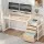 Artiss Computer Desk 160cm Oak MDF Study Table with Drawers, Open Shelf, Monitor Riser, Printer Space, Home Office