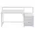 Artiss 160cm Computer Desk White MDF Home Office Table with Drawers, Open Shelf, Monitor Riser & Printer Space