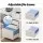 Artiss 160cm Computer Desk White MDF Home Office Table with Drawers, Open Shelf, Monitor Riser & Printer Space