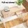 Artiss Console Table, MDF Melamine, 92CM, Pine White - Fluted Design, 2 Drawers, Metal Legs, Easy Assembly