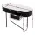 Artiss Console Table, Paulownia Wood, 100CM, White & Black, 2 Drawers, Stylish Design for Living Room & Office Use