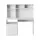 Artiss Computer Desk 120cm with Storage Shelf Drawer Cabinet White