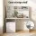 Artiss Computer Desk 120cm with Storage Shelf Drawer Cabinet White