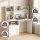 Artiss Computer Desk 120cm with Storage Shelf Drawer Cabinet White