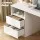 Artiss Computer Desk 120cm with Storage Shelf Drawer Cabinet White