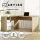 Artiss L-Shape Computer Desk with Drawer Cabinet, Oak Finish, 136cm - Space-Saving Design, Durable 15mm Particle Board