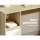 Artiss L-Shape Computer Desk with Drawer Cabinet, Oak Finish, 136cm - Space-Saving Design, Durable 15mm Particle Board