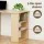 Artiss Computer Desk 120cm with 3 Drawers, 3-Tier Shelves, 50kg Desktop and Melamine Finish Oak White