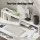 Artiss White 100CM Computer Desk with Storage - E2 Particle Board, Melamine Finish, Shelves, Drawer & Keyboard Tray