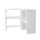 Artiss Corner Computer Desk White MDF 85x85cm L-Shaped Home Office Workstation with Shelves and CPU Stand