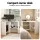 Artiss Corner Computer Desk White MDF 85x85cm L-Shaped Home Office Workstation with Shelves and CPU Stand