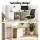 Artiss Swivelling L Shape Computer Desk with Storage Cabinets and Bookshelves for Home Office Oak