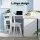 Artiss L-Shaped Office Desk and Chair Set 150cm with Storage Cabinet Drawers and Ergonomic White Chair