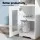Artiss L-Shaped Office Desk and Chair Set 150cm with Storage Cabinet Drawers and Ergonomic White Chair