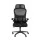 Artiss L-Shaped Office Desk and Chair Set 136cm with Storage Shelves and Ergonomic Mesh Chair Black