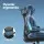 Artiss L-Shaped Office Desk and Chair Set 136cm with Storage Shelves and Ergonomic Mesh Chair Black