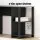 Artiss L-Shaped Office Desk and Chair Set 136cm with Storage Shelves and Ergonomic Mesh Chair Black