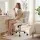 Artiss Office Desk and Chair Set 100cm White Computer Desk with Storage Adjustable PU Leather Office Chair