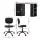 Artiss Office Desk and Chair Set 120cm Computer Desk with 3 Drawers Open Shelves Ergonomic Chair 360°