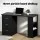 Artiss Office Desk and Chair Set 120cm Computer Desk with 3 Drawers Open Shelves Ergonomic Chair 360°