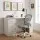 Artiss 120cm Computer Desk and Ergonomic Mesh Office Chair Set with 3 Drawers 3 Shelves White Finish