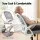 Artiss 120cm Computer Desk and Ergonomic Mesh Office Chair Set with 3 Drawers 3 Shelves White Finish