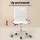 Artiss 100cm White Computer Desk and PU Leather Office Chair Set, Storage Drawer, Home Study Table, Ergonomic Design