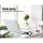 Artiss Computer Desk with Drawer and Cabinet, Engineered Wood, 100cm, White - Modern Office Storage Solution