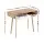 Artiss Computer Desk 90cm Oak and White – Scandinavian Style, Drawer, Open Shelf, Rubber Wood Legs, Sturdy Build