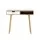 Artiss Computer Desk 90cm Oak and White – Scandinavian Style, Drawer, Open Shelf, Rubber Wood Legs, Sturdy Build