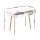 Artiss 90CM White Computer Desk - Scandinavian Style, Rubber Wood Legs, Drawer & Shelf, 15mm Particle Board